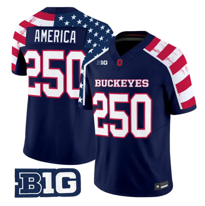 America Jersey #250 Ohio State America 250 Edition Vapor Limited Stitched