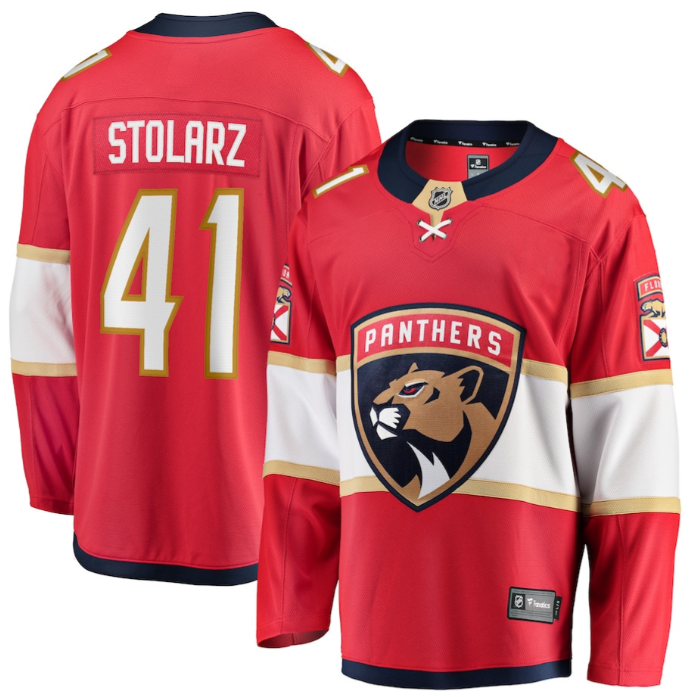 Anthony Stolarz 41 Florida Panthers 2025 Breakaway Player Men Jersey