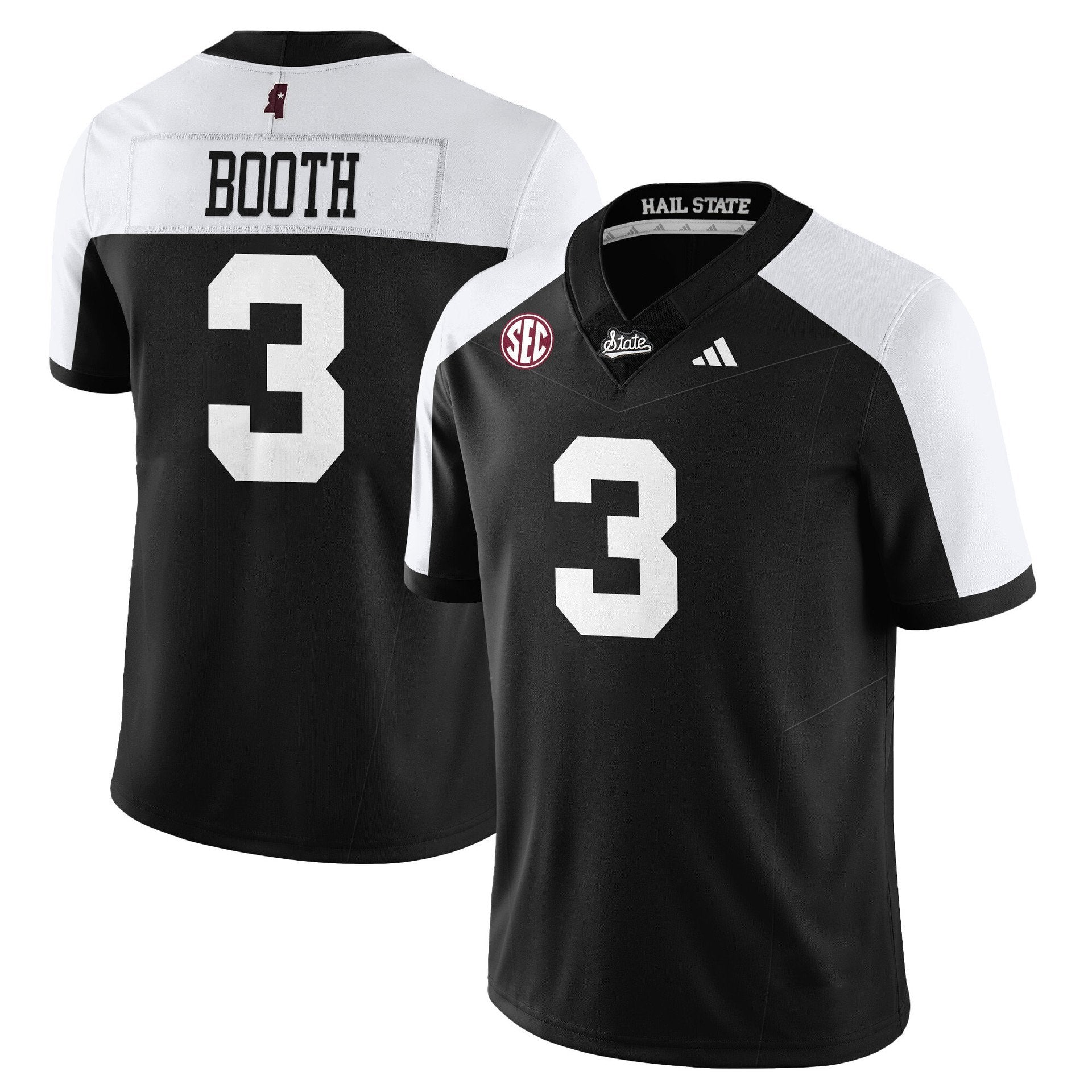 Anthony Evans III Jersey #3 Mississippi State Darkness 2025 Stitched