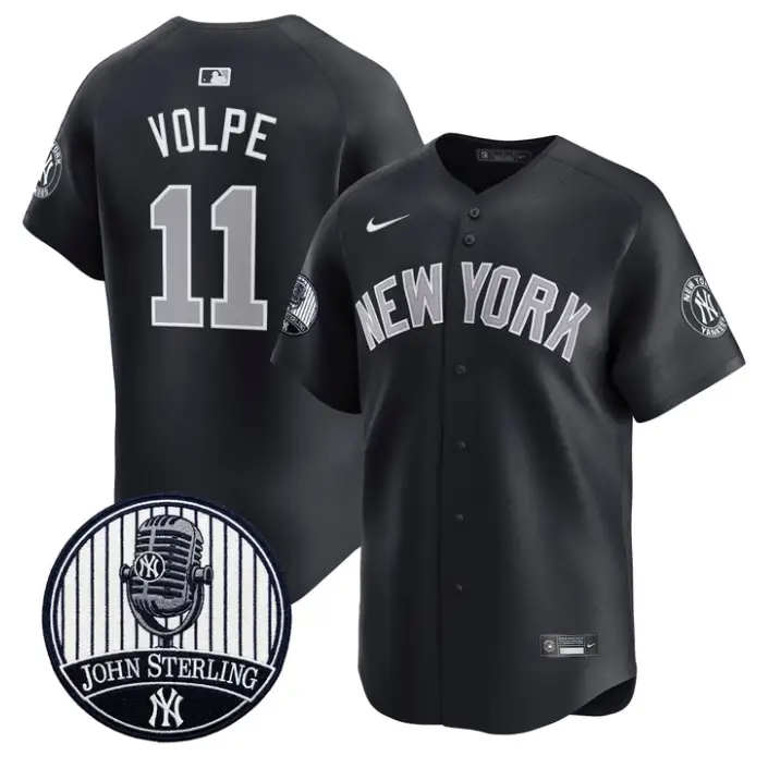 Anthony Volpe Jersey #11 Yankees John Sterling Voice Tribute Stitched