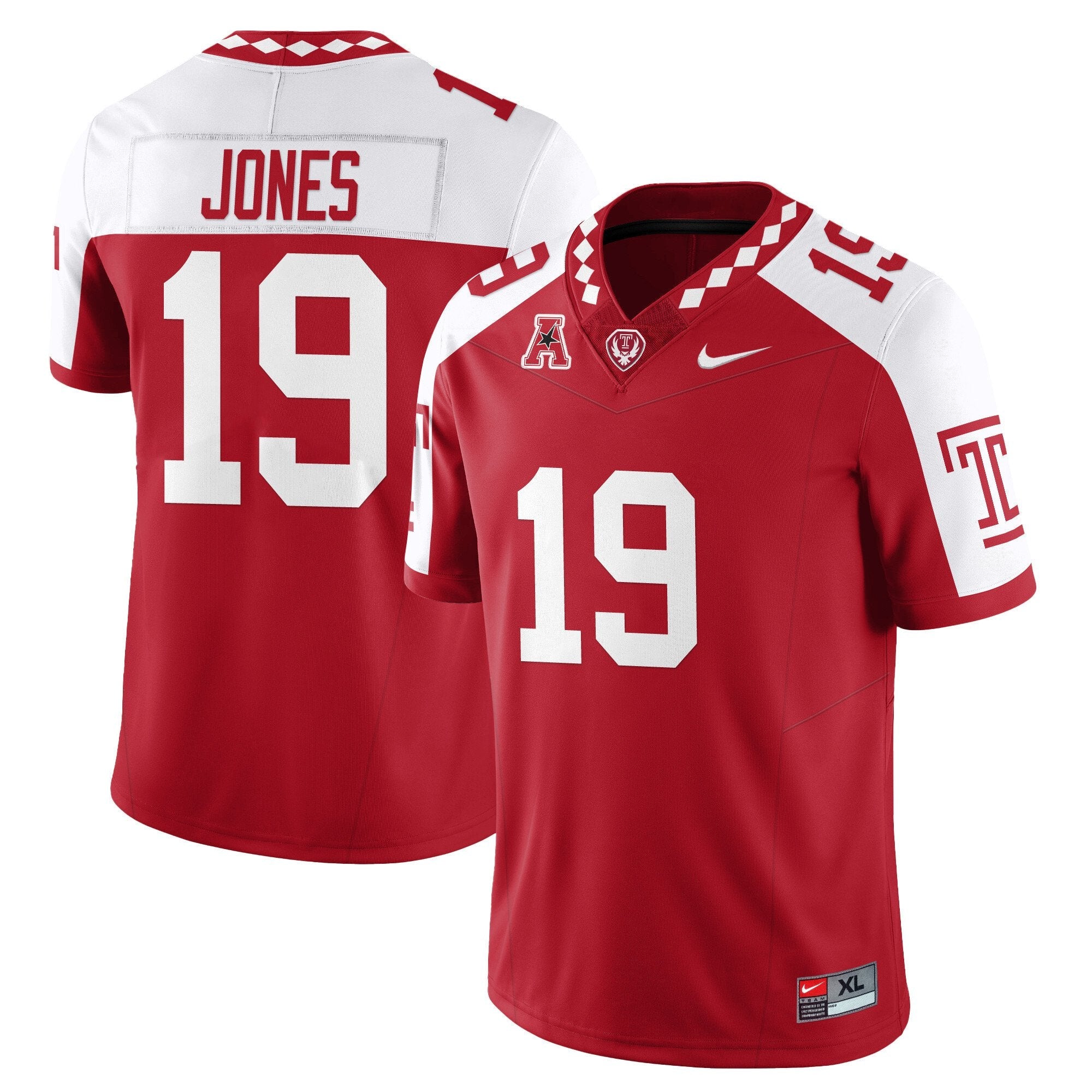 Antonio Jones Jersey #19 Temple Football 2025 Vapor Limited Stitched