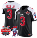 Antwane Wells Jr Jersey #3 Ole Miss Rebels 2024 Gator Bowl V2 2024