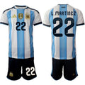 Argentina #22 L.MARTINEZ Jersey National Team x World Cup 2026 Home White On Field Soccer