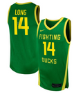 Ari Long Jersey #14 Oregon Ducks NIL Basketball Green