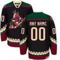 Arizona Coyotes Black Throwback Custom CCM Vintage Hockey Jersey Stitched