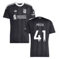 Ármin Pécsi 41 Liverpool 2025-26 Goalkeeper Match Jersey – Black