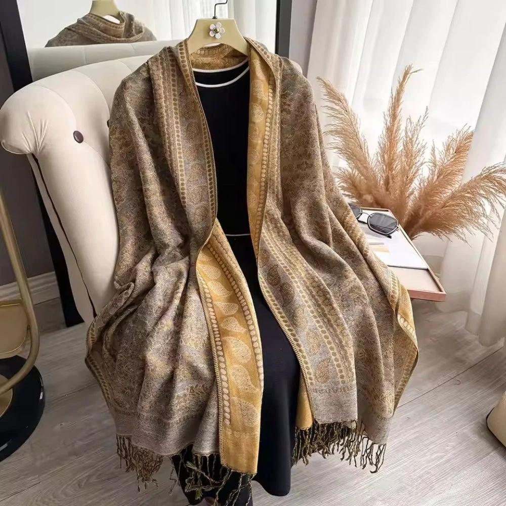 Artisan Boho Bloom Shawl Scarf