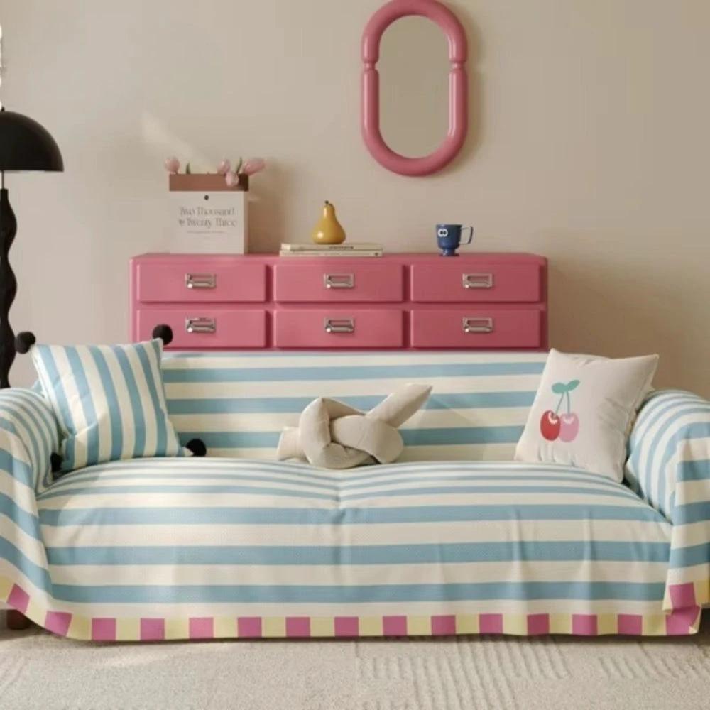 Atelier Pastel Striped Sofa Cover