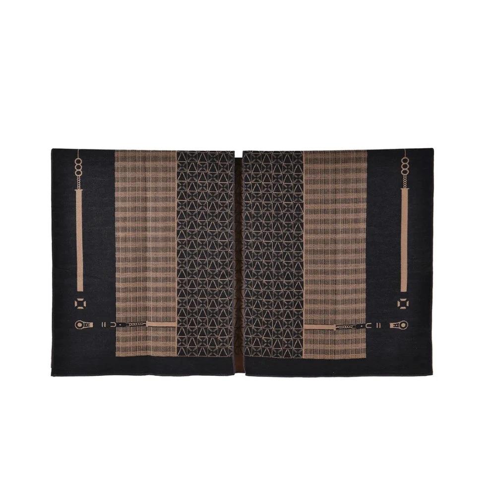 Auron Geometric Acrylic Poncho Shawl