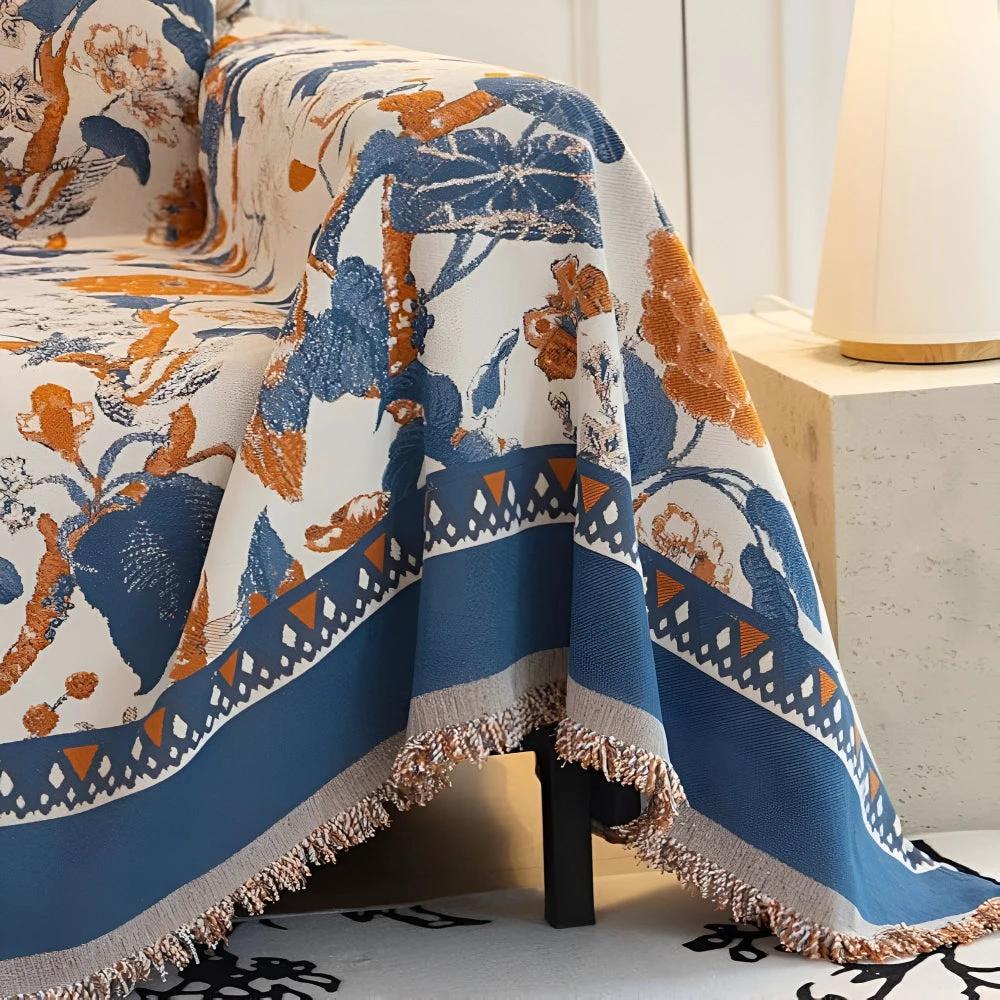 Autumn Vines Jacquard Sofa Cover