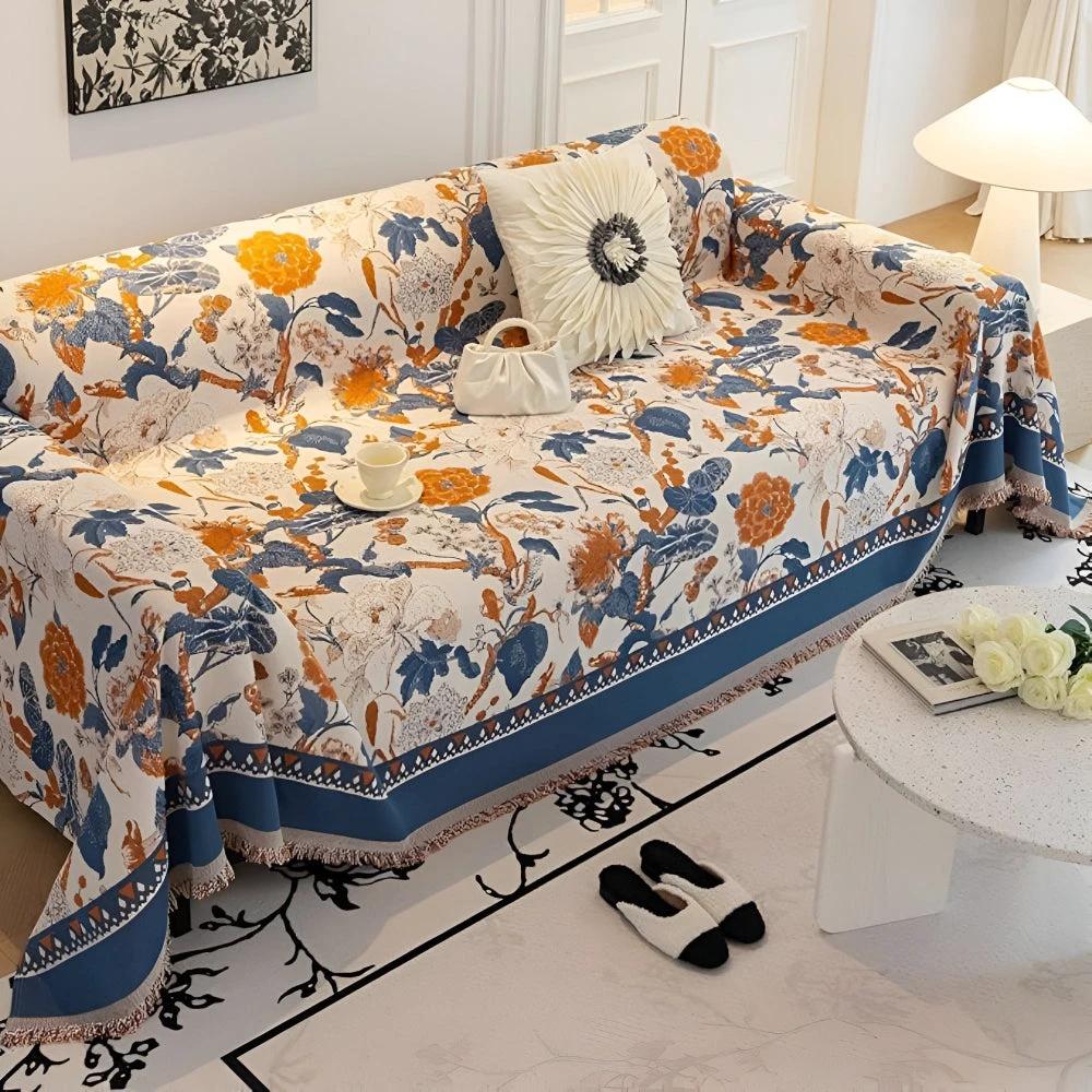 Autumn Vines Jacquard Sofa Cover