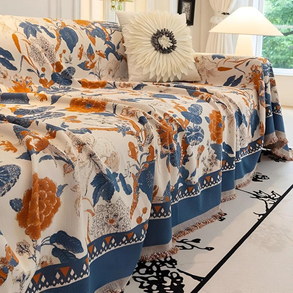 Autumn Vines Jacquard Sofa Cover