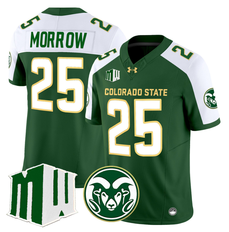 Avery Morrow Jersey #25 Colorado State Rams 2024 Stitched