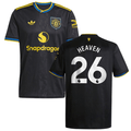 Ayden Heaven 26 Manchester United 2025-26 Third Match Jersey – Black