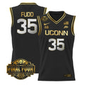 Azzi Fudd Jersey #35 UConn Huskies 2026 Tournament Final Four Stitched Black Gold