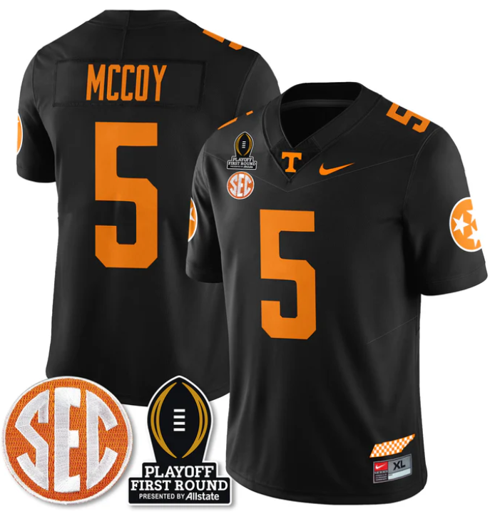 Bru McCoy Jersey #5 Tennessee Vols Playoff First Round Patch