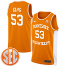Bernard King Jersey #53 Tennessee Vols 2024 Swingman Basketball Orange