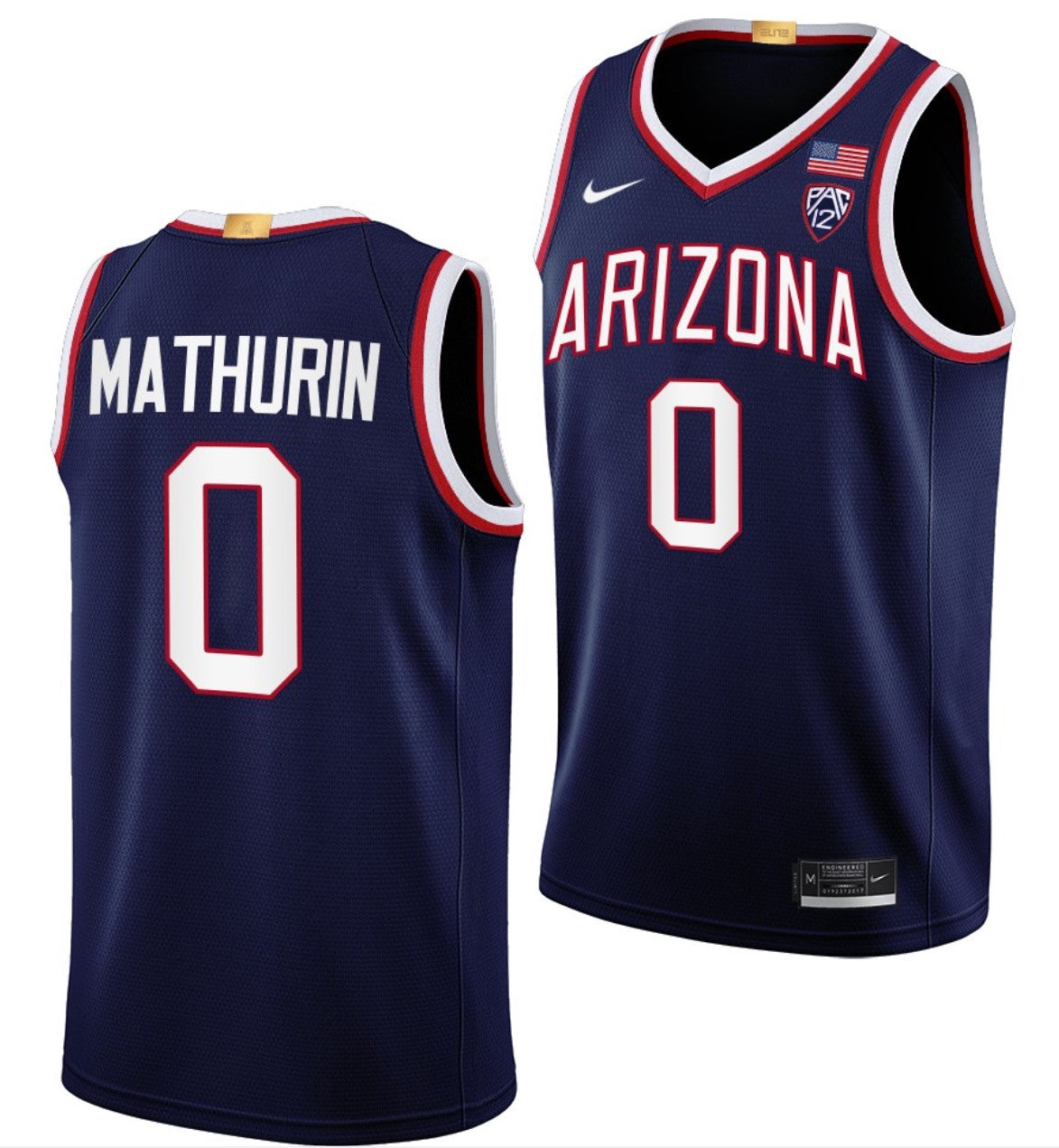 Bennedict Mathurin Jersey Arizona Wildcats College Basketball Limited #0
