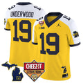 Bryce Underwood Jersey #19 Michigan Wolverines 2025 Cheez-It Citrus Bowl