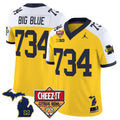 Big Blue Jersey #734 Michigan Wolverines 2025 Cheez-It Citrus Bowl