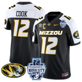 Brady Cook Jersey #12 Missouri Tigers 2024 Music City Bowl