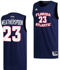 Brandon Weatherspoon Jersey #23 FAU Owls College Basketball Replica Navy