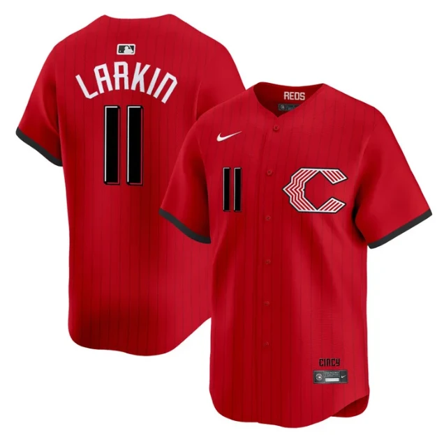 Barry Larkin Jersey #11 Cincinnati Reds 2026 City Connect Vapor Premier Stitched