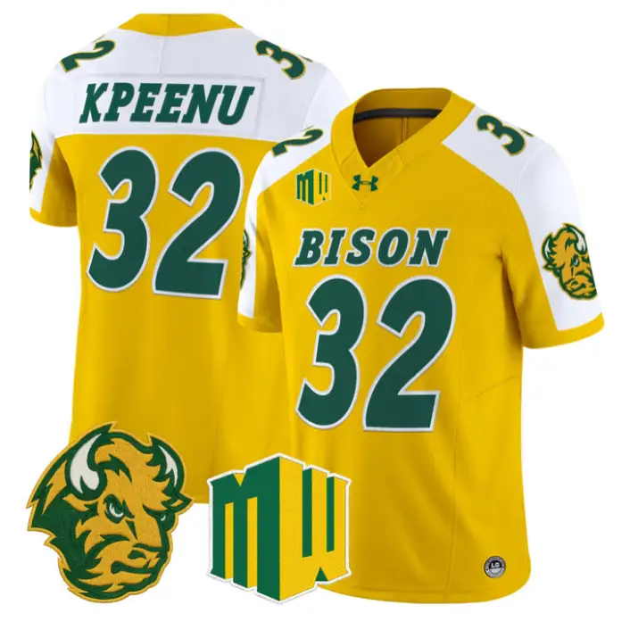 Barry Kpeenu Jersey #32 North Dakota State Bison 2026 Vapor Stitched