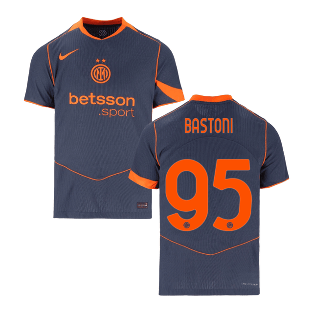 Bastoni 95 Inter Milan 2025-26 Third Match Jersey – Gray