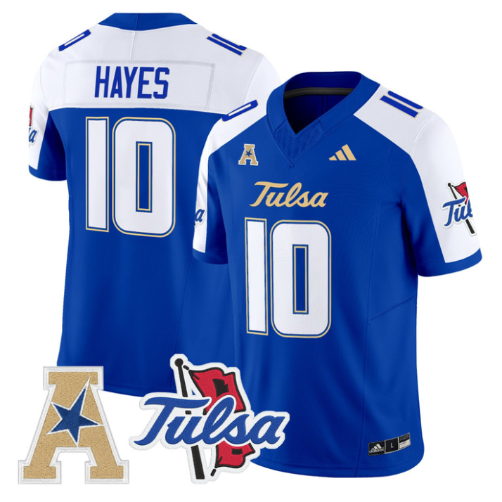 Baylor Hayes Jersey #10 Tulsa Golden Hurricane 2025 Vapor Stitched