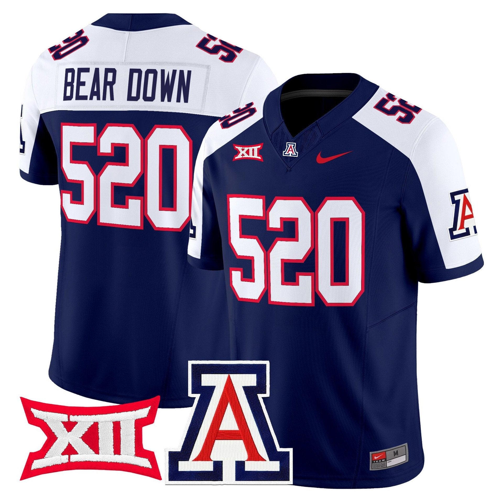 Bear Down Jersey #520 Arizona Wildcats 2025 Vapor Limited Stitched