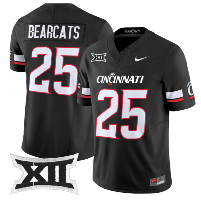 Bearcats Jersey #25 Cincinnati Bearcats 2025 Vapor Limited Stitched