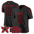 Beat Army Jersey #12 Navy Midshipmen Stranger Things x Jolly Roger Stitched