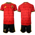 Belgium National Team Blank Red 2026 World Cup Home Soccer Jersey Suit