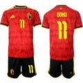 Belgium #11 DOKU Jersey National Team x World Cup 2026 Home Red On Field Soccer