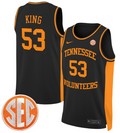 Bernard King Jersey #53 Tennessee Vols 2024 Swingman Basketball Black