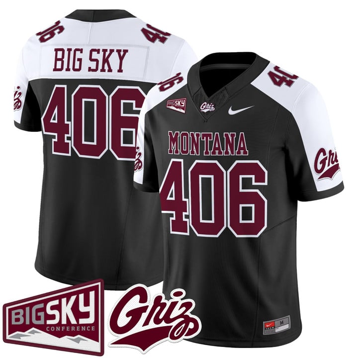 Big Sky Jersey #406 Montana Grizzlies 2025 Vapor Limited Stitched