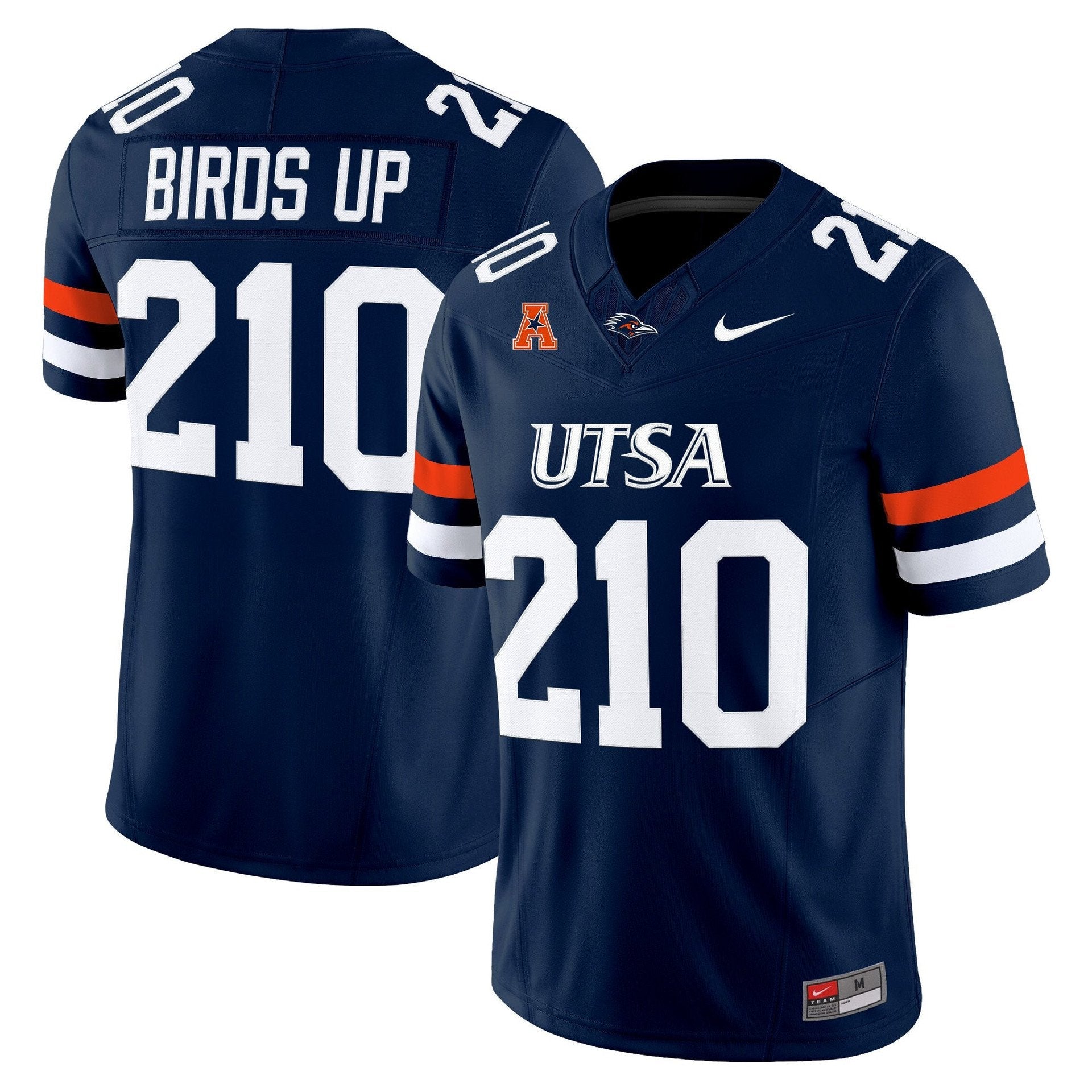 Birds Up Jersey #210 UTSA Roadrunners 2025 Vapor Limited Stitched