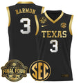 Rori Harmon Jersey #3 Texas Longhorns 2025 Sec Final Four Patch Black Gold