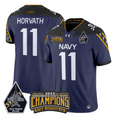 Blake Horvath Jersey #11 Navy Midshipmen Jolly Rogers 2025 Trophy Navy