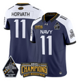 Blake Horvath Jersey #11 Navy Midshipmen Jolly Rogers 2025 Trophy Navy Alternate