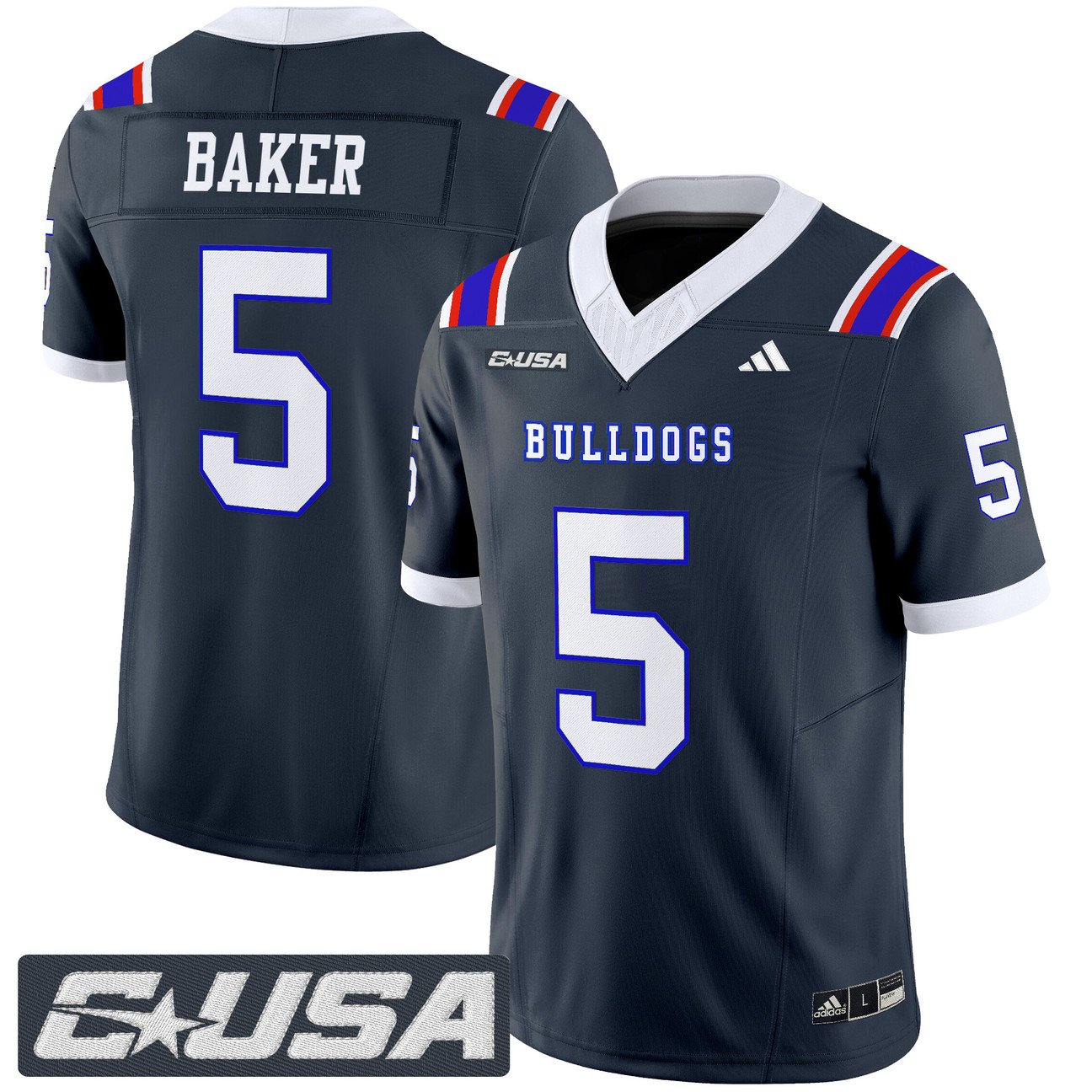 Blake Baker Jersey #5 Louisiana Tech Bulldogs 2025 Vapor Limited Stitched