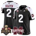 Blake Shapen Jersey #2 Mississippi State Bulldogs 2025 Egg Bowl Stitched