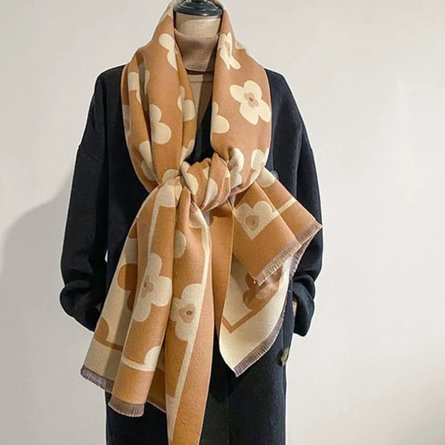 Bloom Classic Floral Winter Scarf