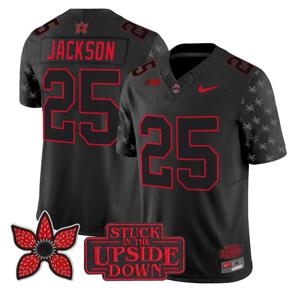 Bo Jackson Jersey #25 Ohio State Buckeyes Stranger Things Edition Stitched