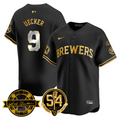 Bob Uecker Jersey #9 Milwaukee Brewers 2025 Bob Uecker, 54 Seasons for Brewers Stitched