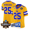 Bobcats Jersey #25 Montana State Bobcats 2026 Football Championship Gold
