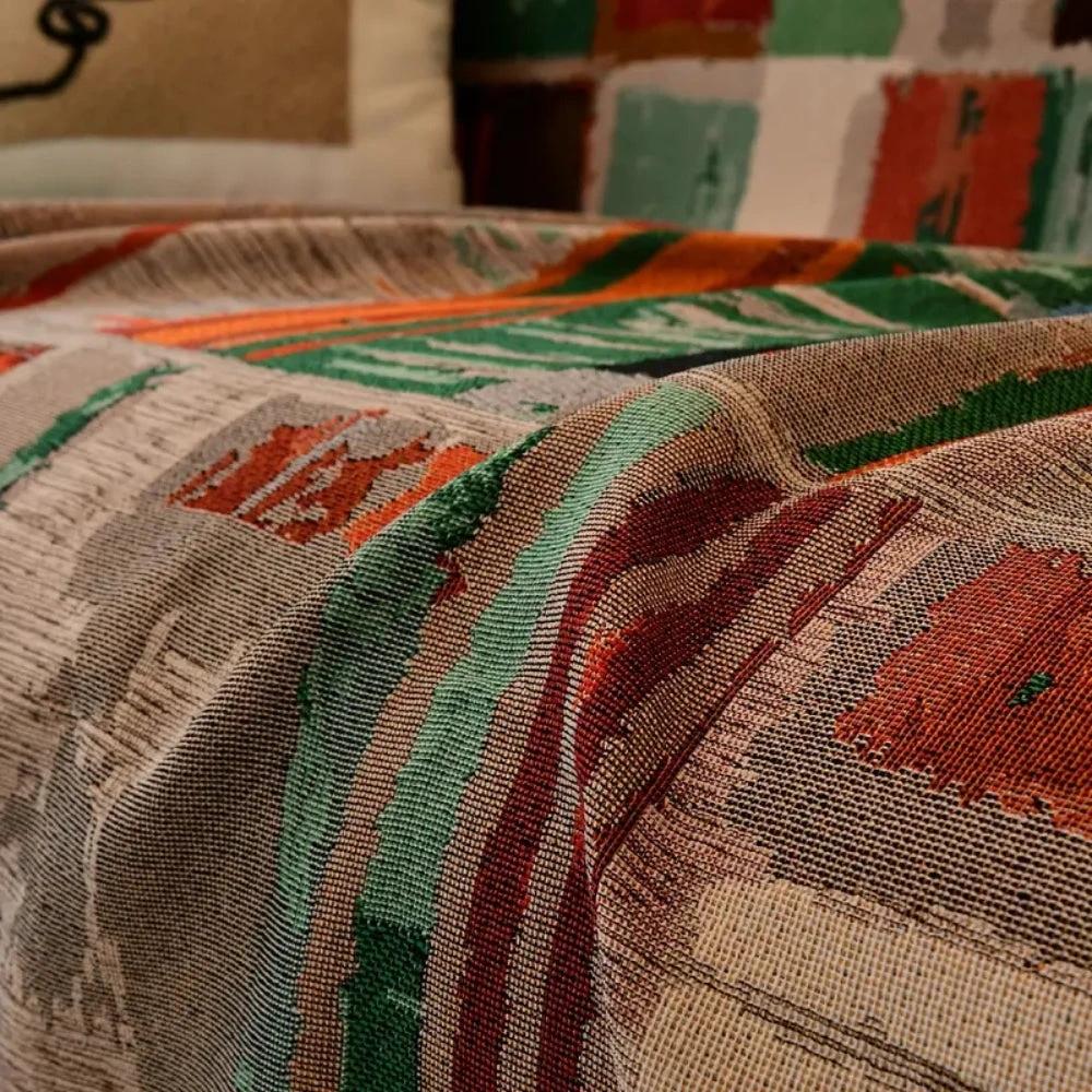 Bohemian Rustic Geometric Sofa Cover
