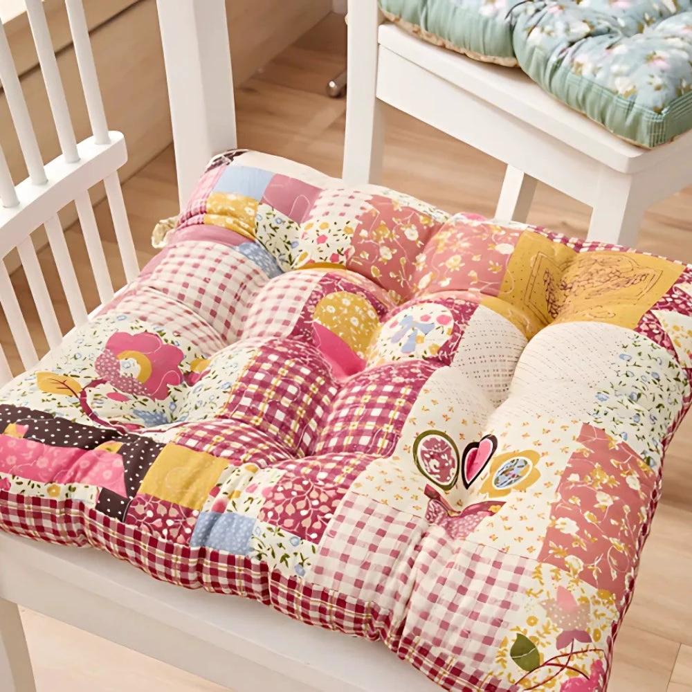 Boho Floral Thick Seat Cushions