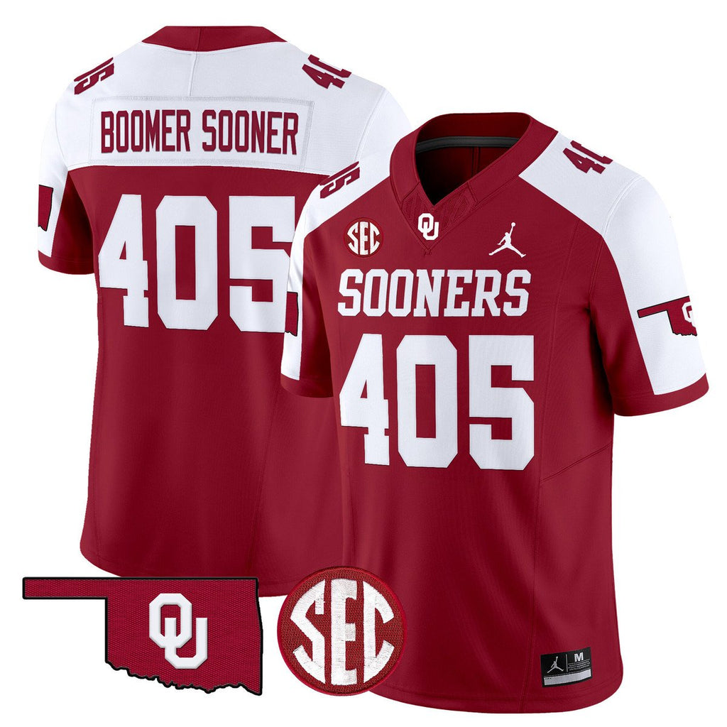 Boomer Sooner Jersey #405 Oklahoma Sooners 2025 Limited Stitched